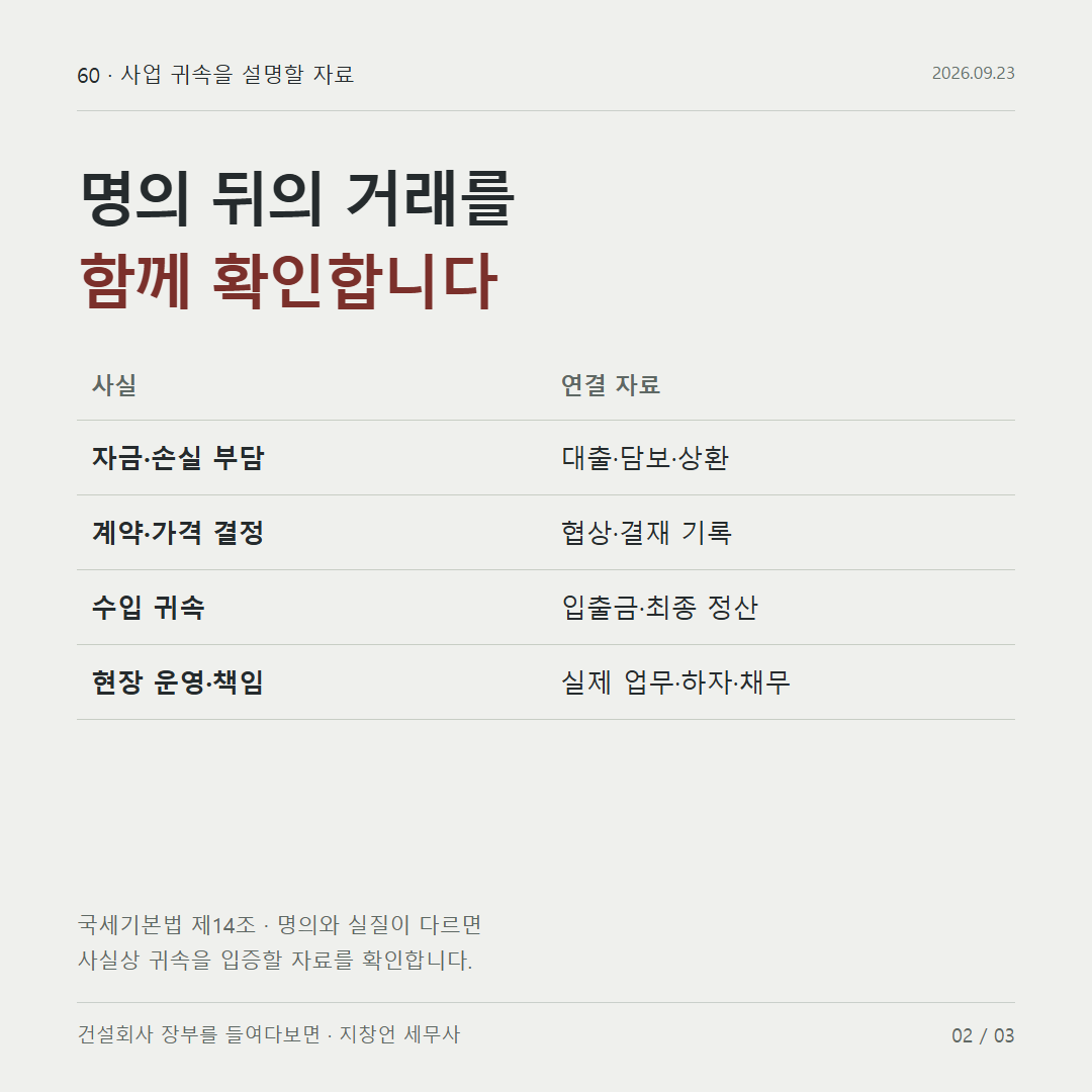 명의 뒤의 거래를 함께 확인합니다